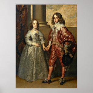 Anthony skåpbil Dyck - William med hans brud Poster