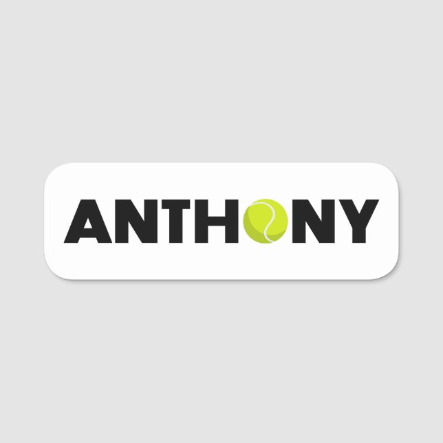 Anthony Tennis Namnbricka (Framsida)