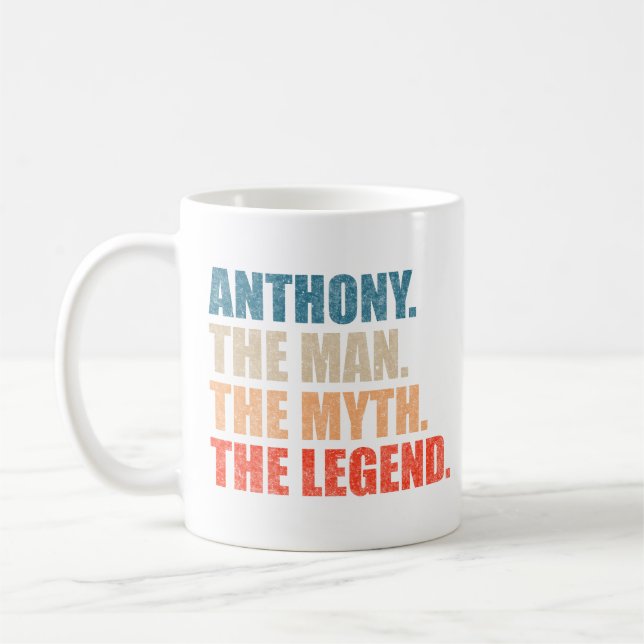 Anthony The Man The Myth the Legend Kaffemugg (Vänster)