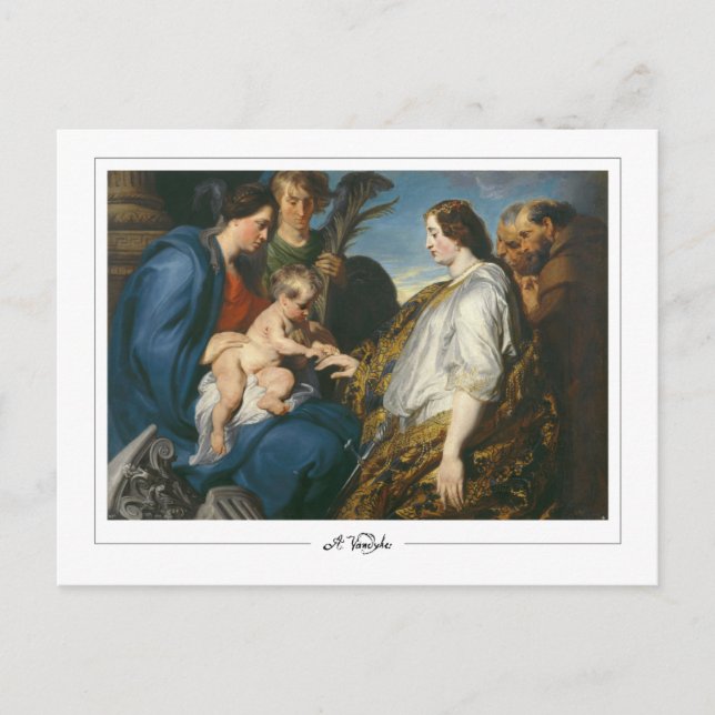Anthony van Dyck #449 - Finkonst Postkort Vykort (Framsida)