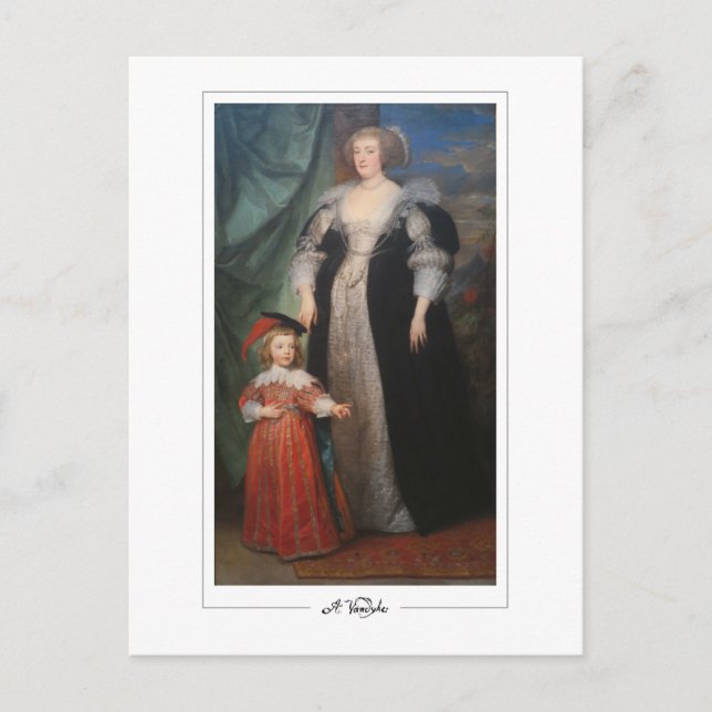 Anthony van Dyck #627 - Finkonst Postkort Vykort (Framsida)