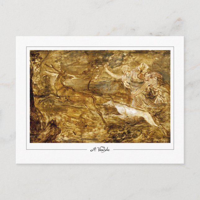 Anthony van Dyck #877 - Finkonstkort Vykort (Framsida)