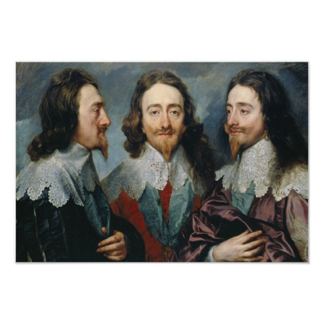 Anthony van Dyck - Charles I (1600-49) Fototryck (Framsidan)