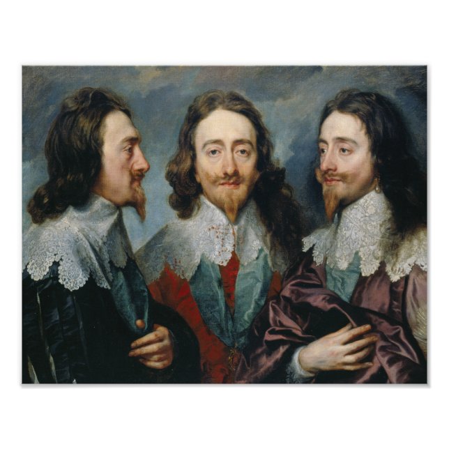 Anthony van Dyck - Charles I (1600-49) Fototryck (Framsidan)