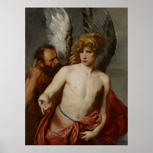 Anthony van Dyck Daedalus och Icarus Poster (Framsidan)