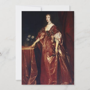 Anthony van Dyck - Porträtt av Queen Henrietta-Mar Inbjudningar