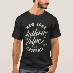 Anthony Volpe New York Baseball Cursive Mlbpa T Shirt