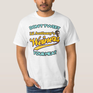 Anthony Weiners Tweet inte ditt kött T-shirt