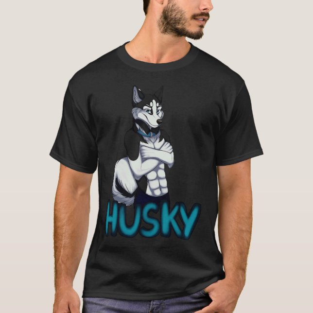 Anthro Husky Baseball ¾ Sleeve T Shirt (Framsida)