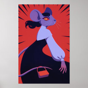 Anthro Råtta Poster