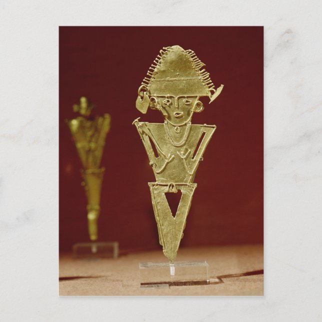 Anthropomorphic figur av en krigare vykort (Framsida)