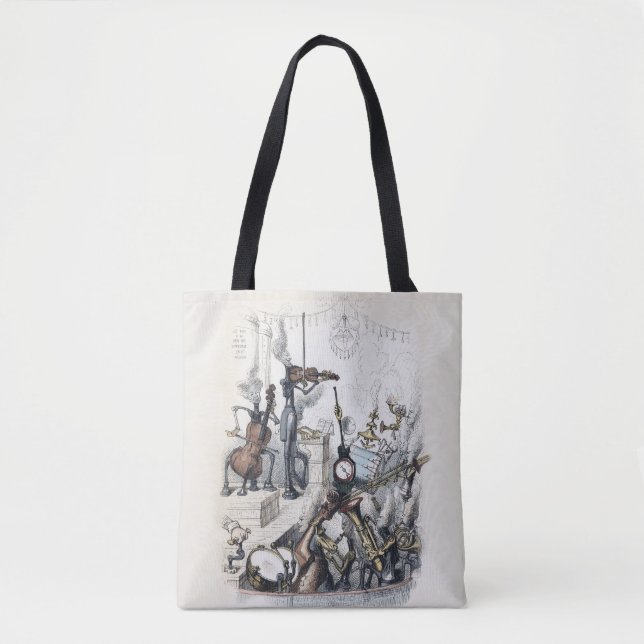 Anthropomorphic musikbandtoto för J J Grandvilles Tygkasse (Framsida)