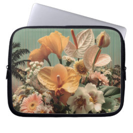 Anthurium and Tropical Floral Arrangement Laptop Fodral
