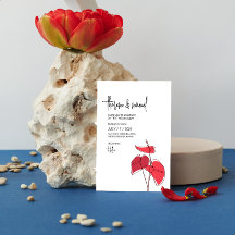 Anthurium ・ Blommigt Line Teckning ・ Avslappnad Mo