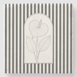 Anthurium Elegant Flower Botanical Stenunderlägg