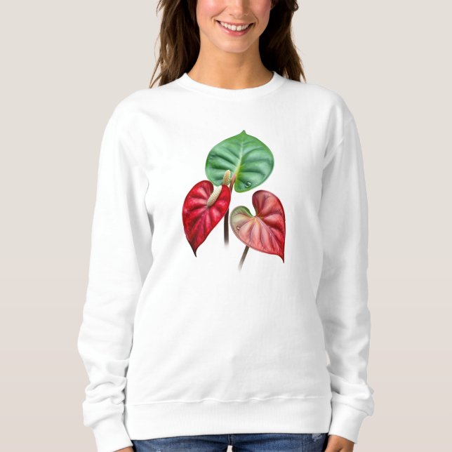 anthurium floral art t shirt (Framsida)