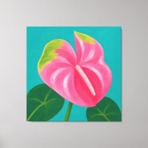 anthurium-målning canvastryck