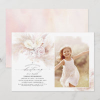 Anthurium Pampas Grass Blommigt Christening Photo