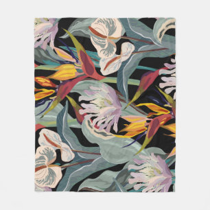 Anthurium Strelitzia: Tropical Vintage Splendor. Fleecefilt