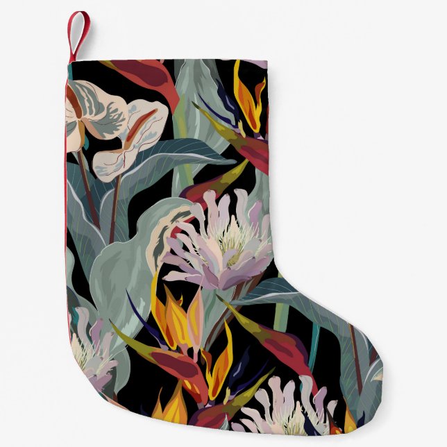 Anthurium Strelitzia: Tropical Vintage Splendor. Liten Julstrumpa (Framsidan)