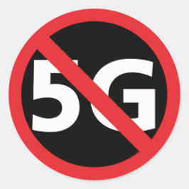 Anti-5G-dekal Runt Klistermärke