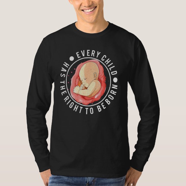 Anti-Abortion Pro Life Choice Stoppa ofödda liv Co T Shirt (Framsida)