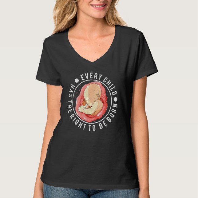 Anti-Abortion Pro Life Choice Stoppa ofödda liv Co T Shirt (Framsida)