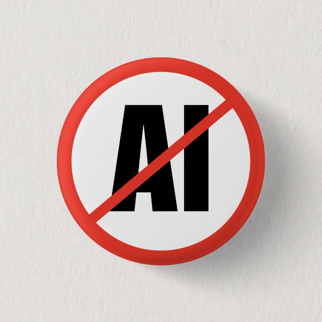 Anti-AI Knapp (Framsida)