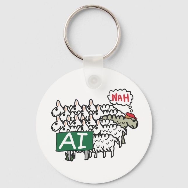 Anti AI Nyckelring (Framsida)