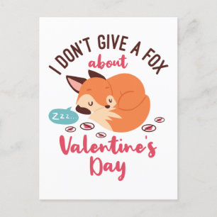 Anti alla hjärtans dag dag Fox - en enda Vykort