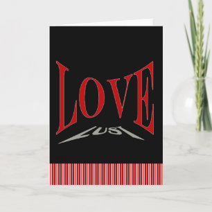 Anti alla hjärtans dag Kärlek eller Lust Card Helgkort