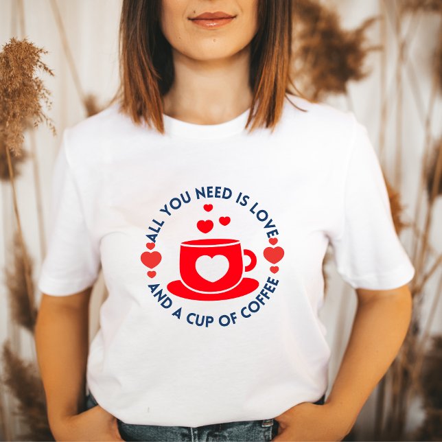 Anti alla hjärtans dag Kopp i Kaffe Kärlek Funny G T Shirt (Skapare uppladdad)