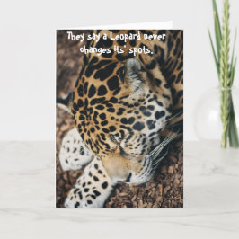 Anti alla hjärtans dag kort - leopard ändras aldri