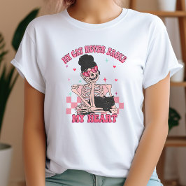 Anti alla hjärtans dag min katt Fattigt aldrig mit T Shirt