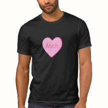 Anti-Alla hjärtans dag-shirt med godis hjärta meh
