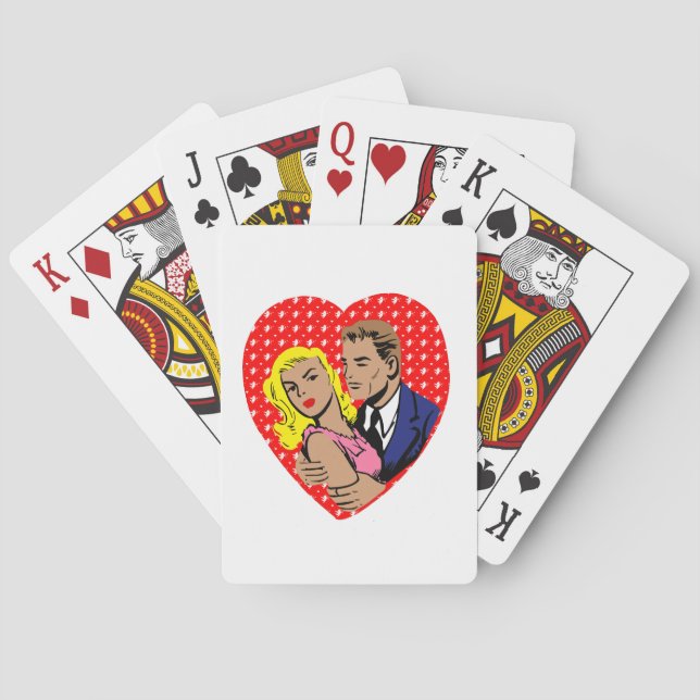 anti alla hjärtans dag vintage casinokort (Baksidan)