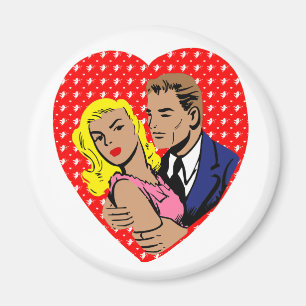 anti alla hjärtans dag vintage magnet