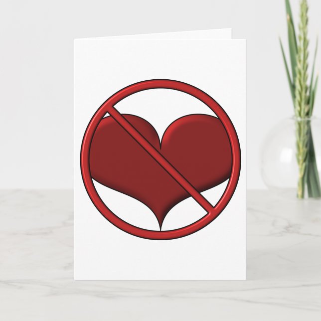 Anti alla hjärtans dag's Day Heart: S.A.D. av Sonj Helgkort (Framsida)