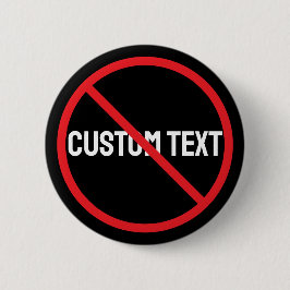 Anti Anpassad Text Svart Rund Knapp Designstil