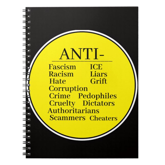 Anti-anteckningsbok Anteckningsbok (Framsidan)
