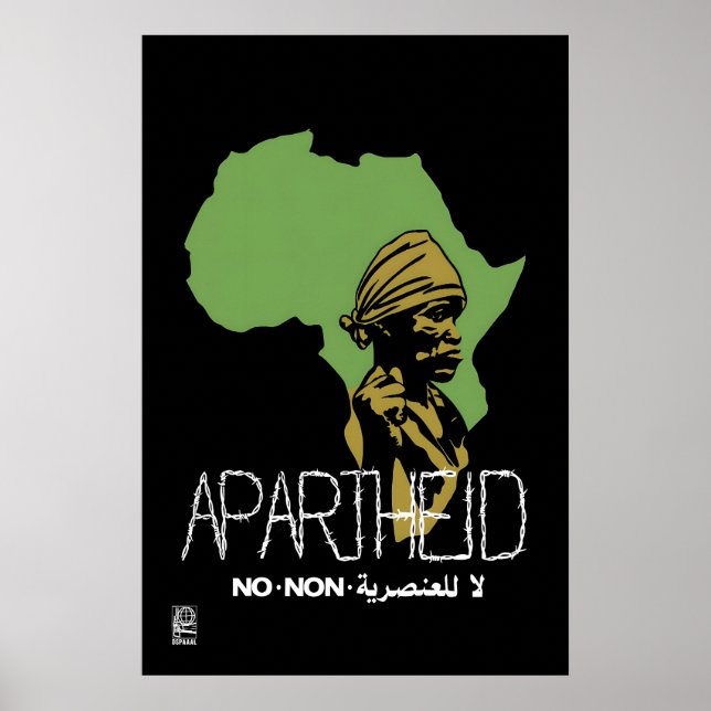 Anti-Apartheid Affisch OSPAAAL (Framsidan)