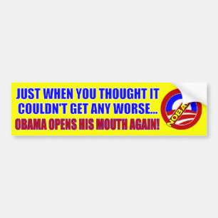 Anti Barack Obama Bildekal