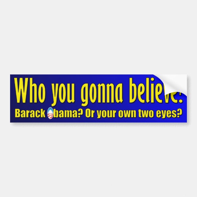 Anti Barack Obama design Bildekal (Framsidan)