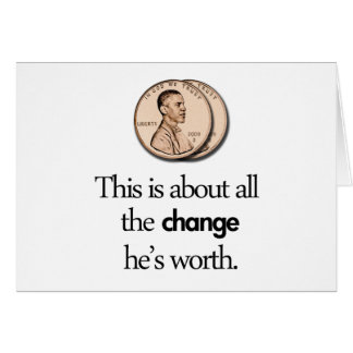 ANTI BARACK OBAMA HÄLSNINGSKORT