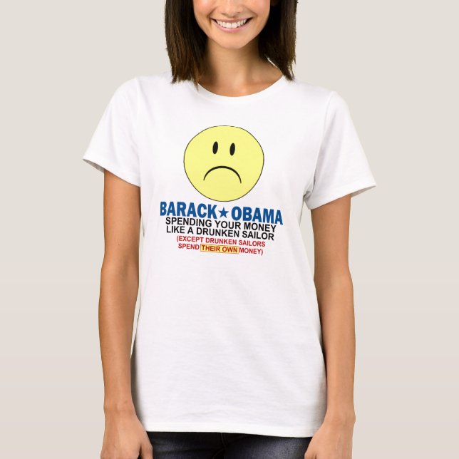 Anti Barack Obama T-shirt (Framsida)