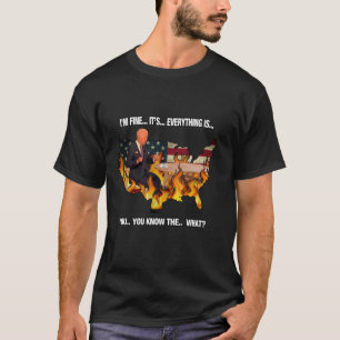 Anti Biden Det här är Bra Meme Parody USA flagga A T Shirt