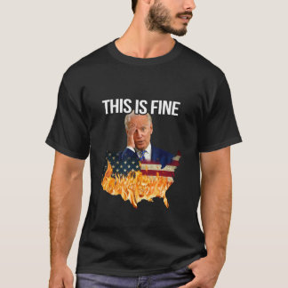 Anti Biden Det här är Bra Memid Parody America Fla T Shirt