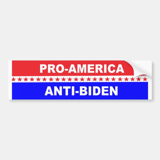 Anti-Biden för USA Bildekal (Framsidan)