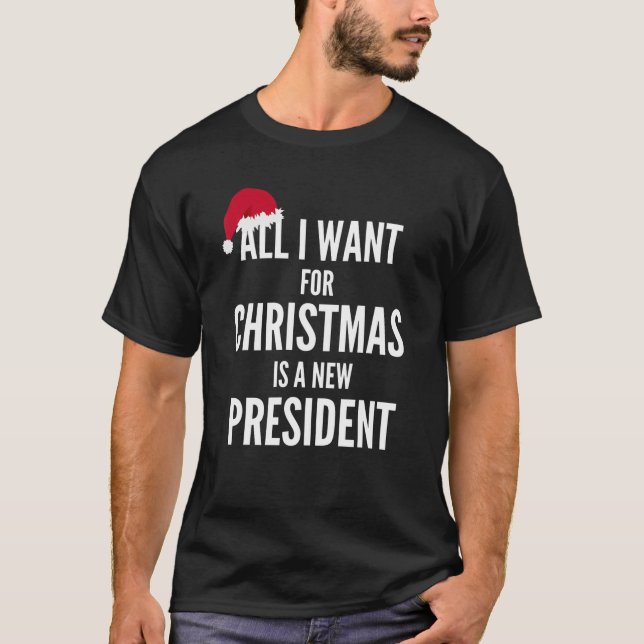 Anti Biden Santa T Shirt (Framsida)