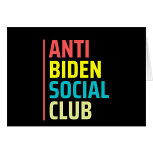 Anti Biden Social klubb Hälsningskort